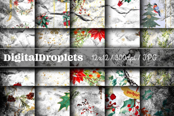 Christmas on Parchment Vol. 2: Vintage Design Assets