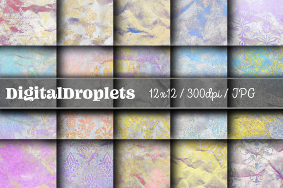 Golden Damask Dust Vol. 31: Vintage Elegance for Modern Design