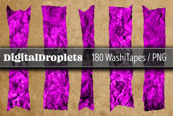 Halloween Goth Vol. 3 Washi Tape: 180 Digital Design Assets