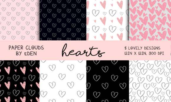 Hearts in Love Digital Paper Bundle: A Designer's Resource