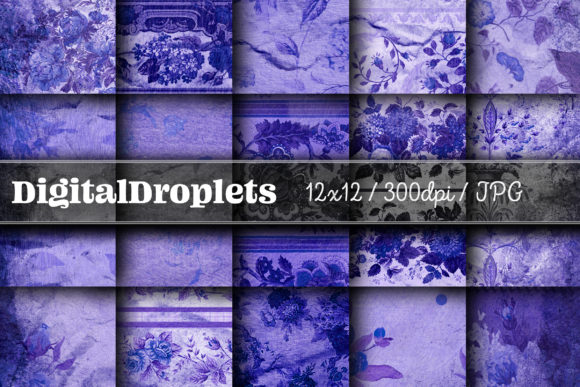 Journaled Flowers Vol. 7: Vintage Textured Papers for Design