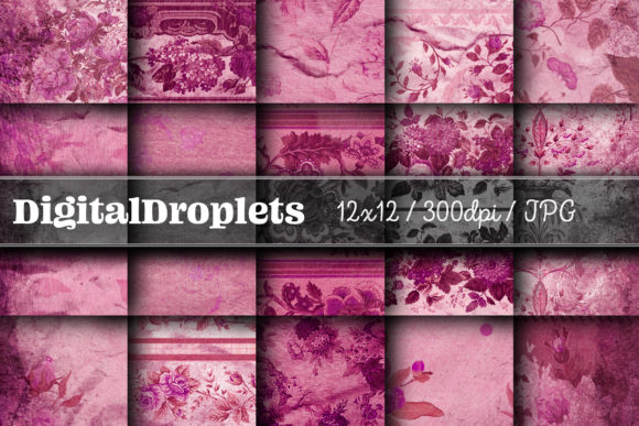 Journaled Flowers Vol. 9: Vintage Textures for Modern Design