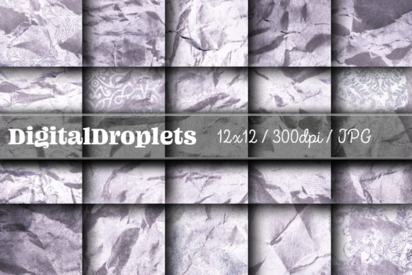 Olden Damask Paper Vol. 19 | Vintage Textures for Design